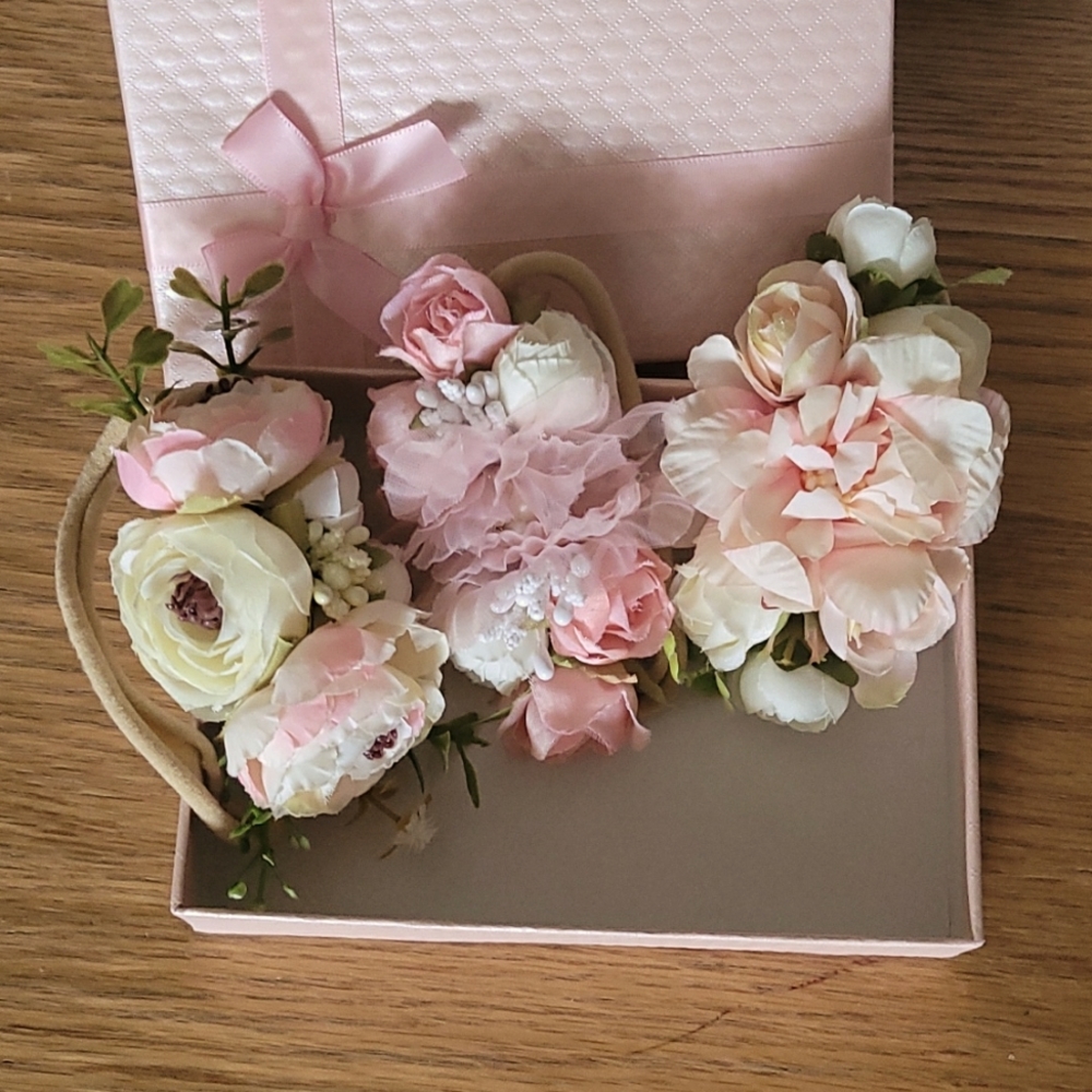 Infant floral headbands